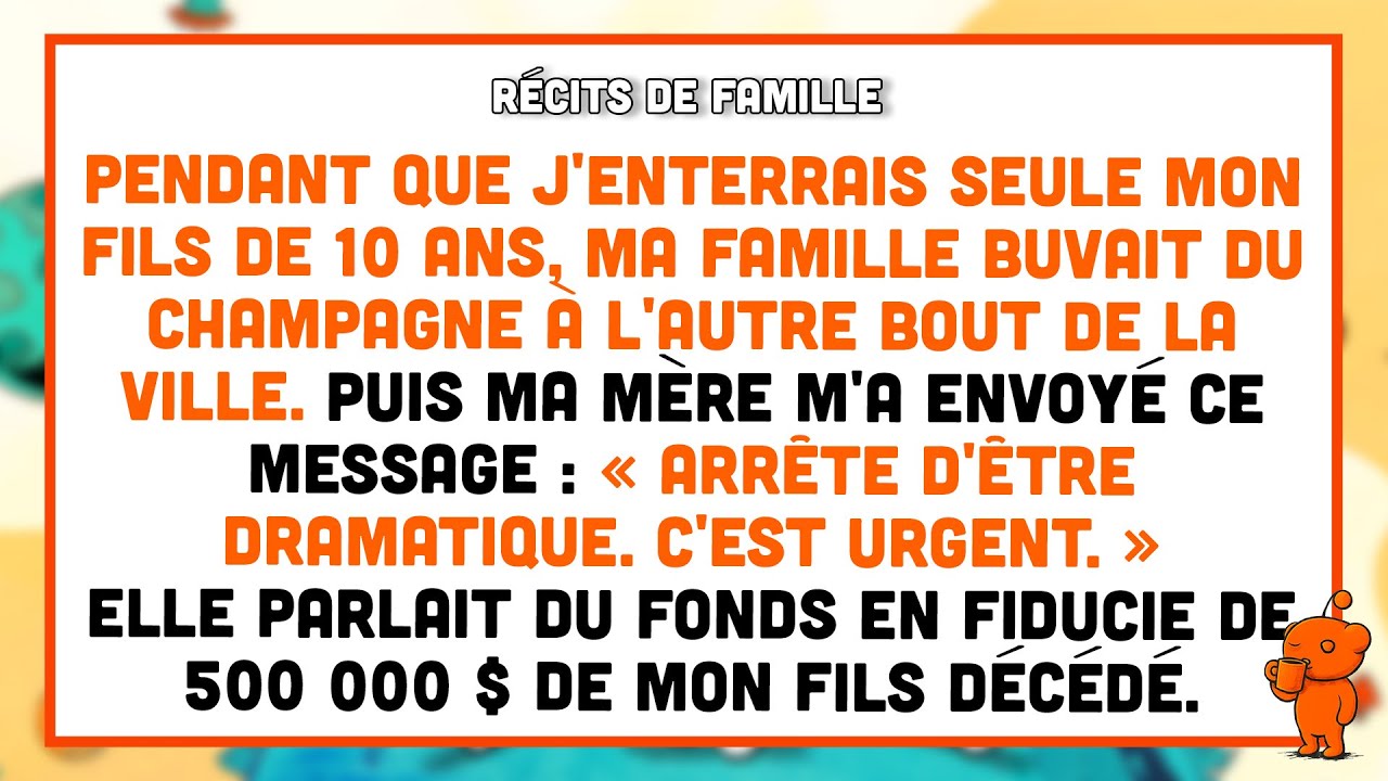 Mes parents ont ignoré l'enterrement de mon fils mais exigé son fonds pour le mariage de ma sœur.