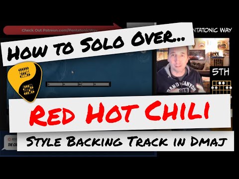 🎸 How to Solo Over Backing Tracks | Red Hot Chili Peppers Style Backing Track in D