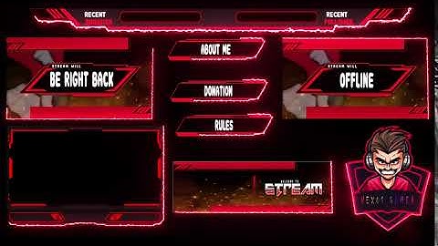 Twitch overlay animated sample package