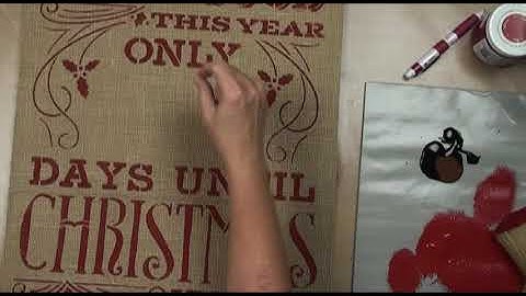 How to Stencil Christmas Countdowns