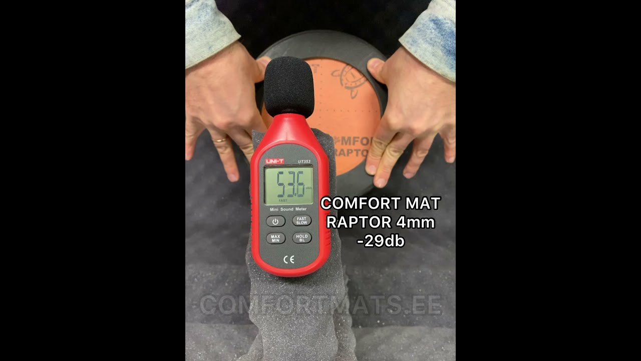 Test of isolator: COMFORT MAT Raptor 4mm // STP Accent 10 // STP Aero Flex 10 // STP Splen 8