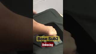 Unboxing of Bose Sub2 powered subwoofer