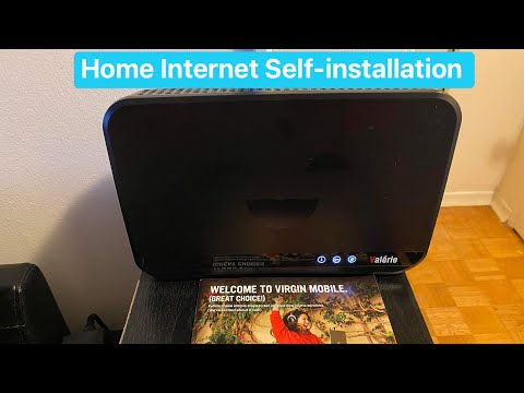 How to set-up your home internet at home by Virgin Mobile. Wifi self installation.
