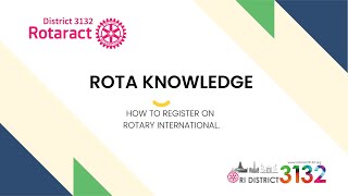 How to Register on Rotary International 