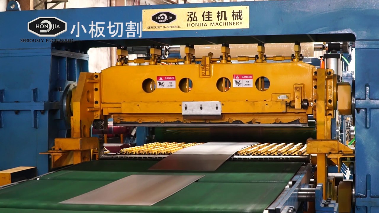 CRGI steel sheet metal coil high speed flying rotary shear cutter cutting cut to length machine