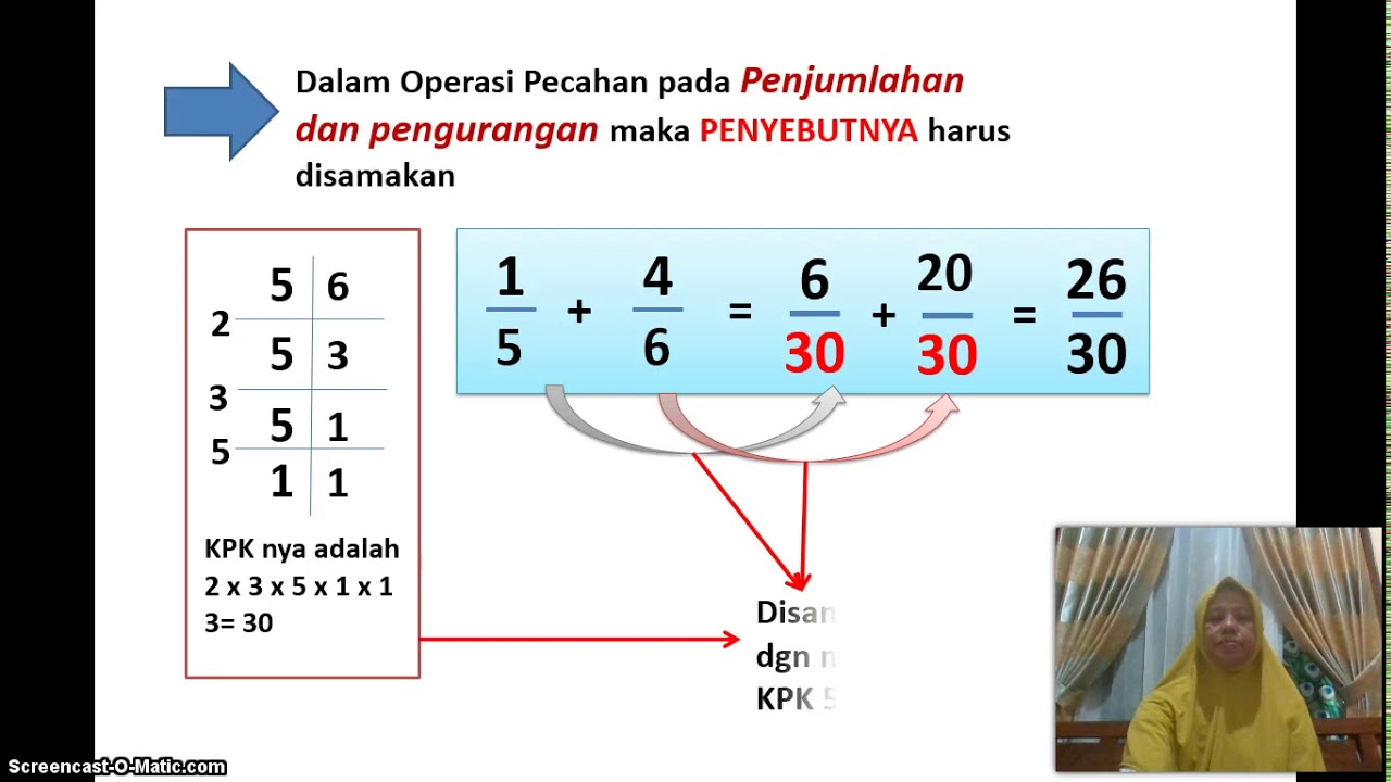 matematika pecahan 1 YouTube