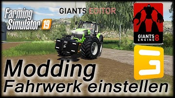 LS19 Modding #7 - Fahrwerk einstellen mit Feder, Stoßdämpfer und Federweg in der XML-Datei