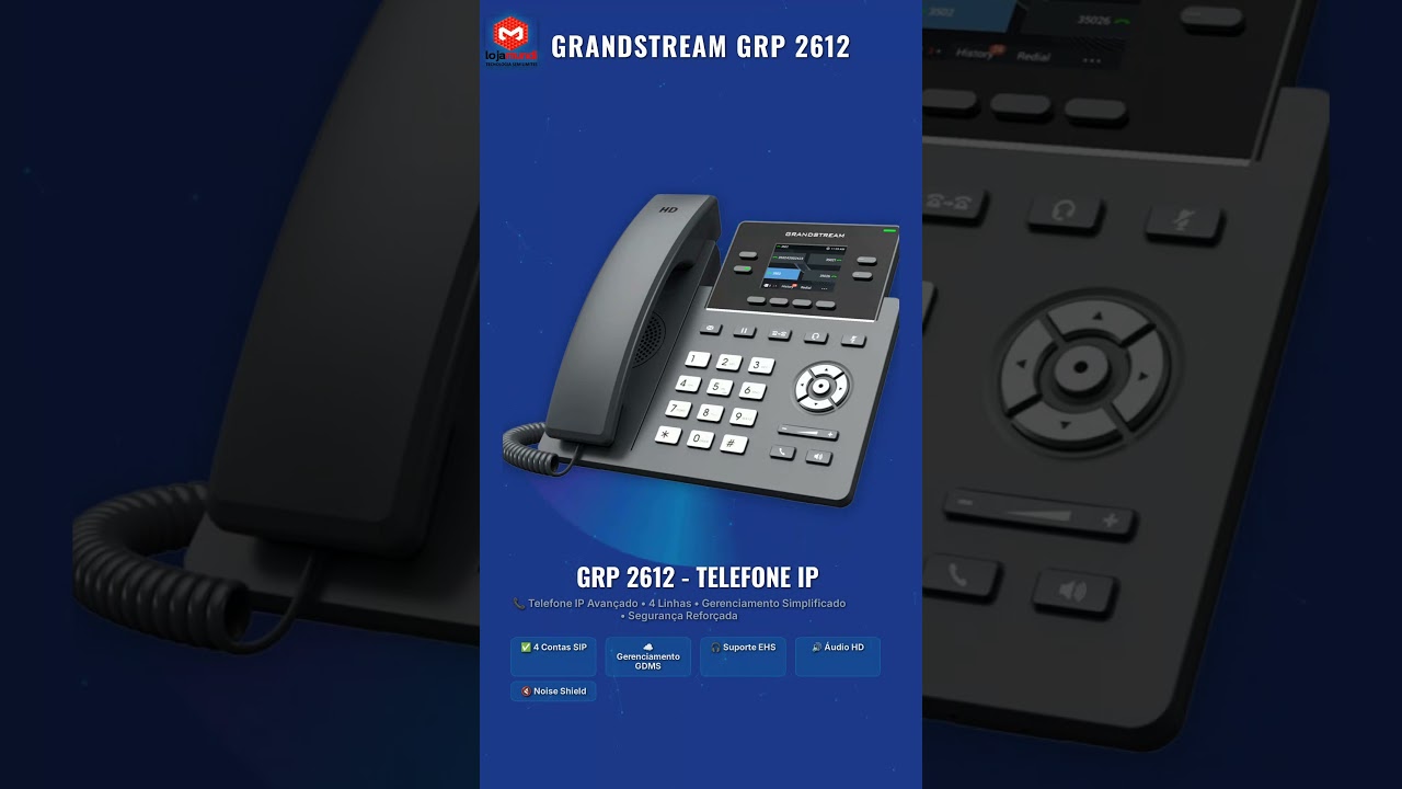 Telefone IP GRP2612 Grandstream 