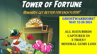 Angry birds 2 Tower of Fortune May12-20 7/7 birds gottenafter Daily Challenge Today.Updtd 2024/05/13