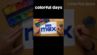 HBO max logo painting