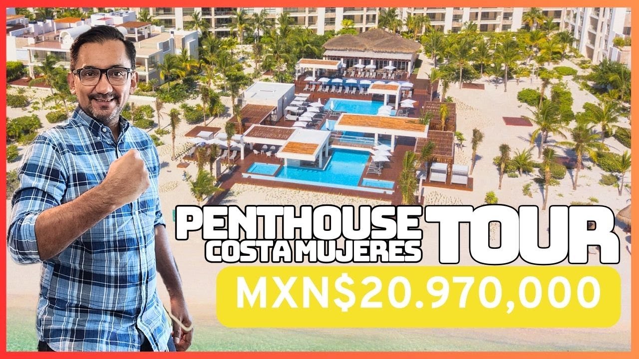 Penthouse de lujo con acceso al mar en Costa Mujeres | Arte, marina y beach club exclusivo