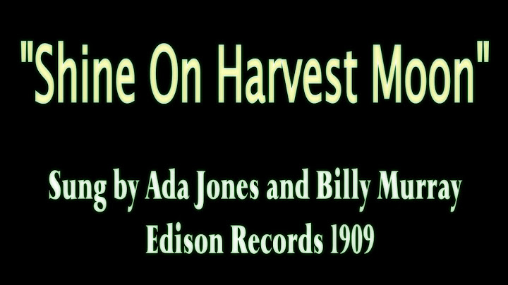 Shine On, Harvest Moon Live version - Live performance video thumbnail