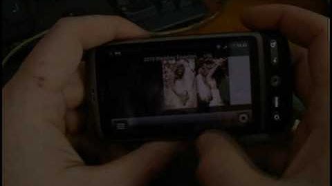 The Photo App On The HTC Desire Google Android Smartphone