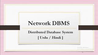 Network database management system ! Database network model