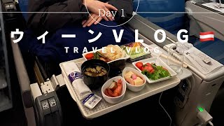 【年末ウィーンVlog1】ポーランド航空レポとシェーンブルン宮殿と夜の街並みぶらり