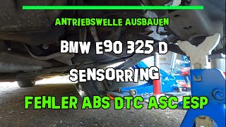 Bmw E90 Abs Dtc Fehler Reparatur Wechsel Abs Ring Sensorring Radlager Antriebswelle Ausbauen. Heck