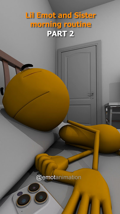 Lil Emot and Sister every morning routine!!! part 2 😴😳😱 (Animation Meme) #memeanimation