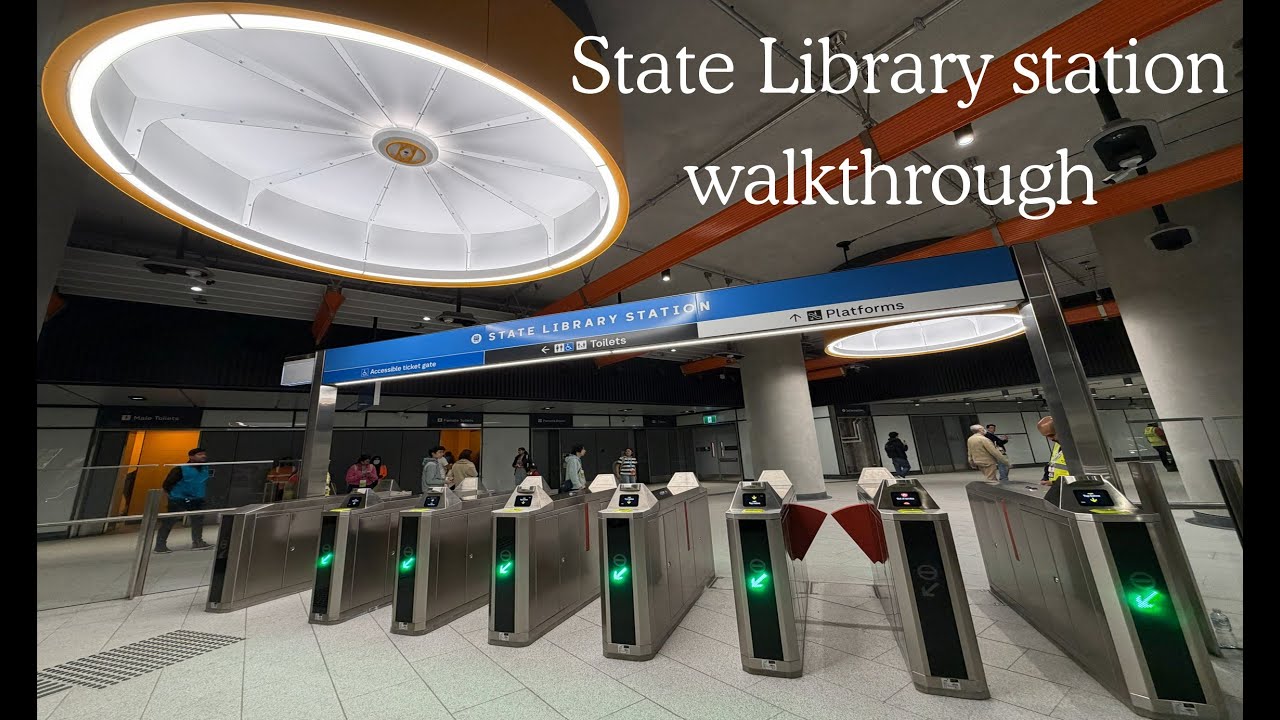 Melbourne MetroTunnel State Library station Walkthrough