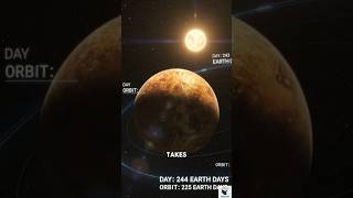 The Planet Where One Day Lasts 243 Earth Days #shorts