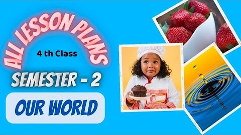 Semester -2 ,OurWorld -4 ,All Lesson Plans In One Video |4th Class ,EVS |AP New Syllabus |UnitPlan
