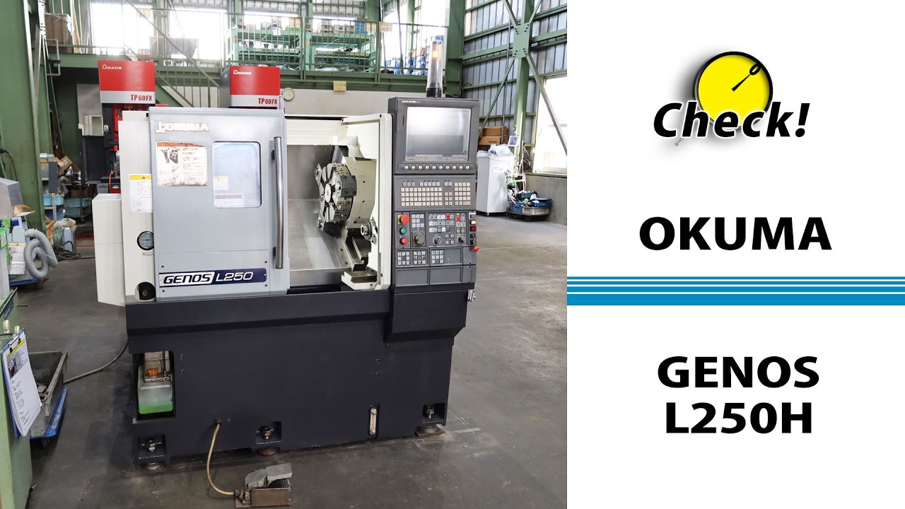 27048 OKUMA GENOS L250H [2015] NC Lathe - YouTube