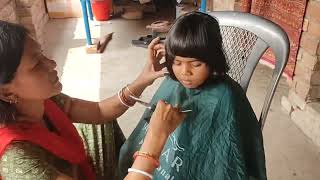 Baby girl hair cutting ✂️✂️ at home 🏠/#viralvideo#shortsvideo  #haircut @mammushort4981