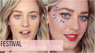 De Alpen Kwaadaardig twaalf Festival Makeup Look | Glitter, Sparkle, Hema Festival Collection, Lancome  | Actually Anna - YouTube