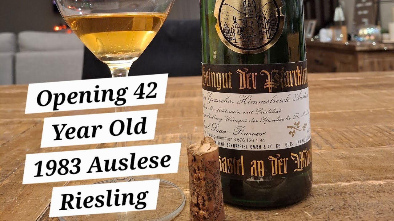 Opening 42 Years Old Leaking Bottle - 1983 Auslese Riesling Mosel