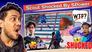 SPower Solo Domination: Insane 1v13 Solo Showdown! ❤️‍🔥🥵 Scout Shocked by Spower Gameplay 😨😱