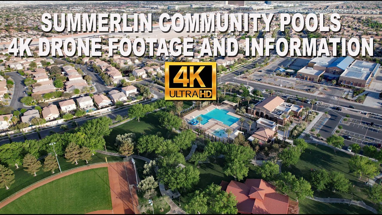 Summerlin Community Pools And Information 4k Drone Footage YouTube