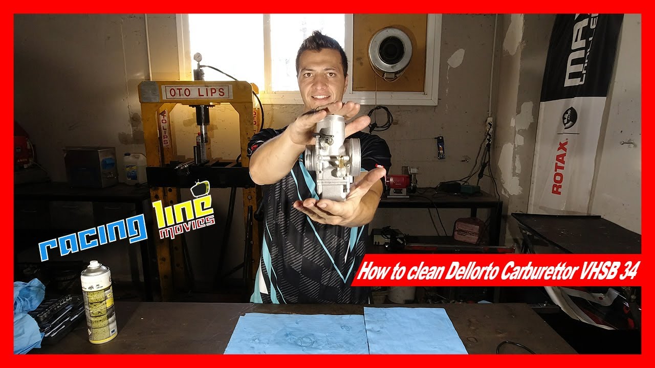 How to clean Dellorto Carburettor  VHSB 34 | Racing Line Movies