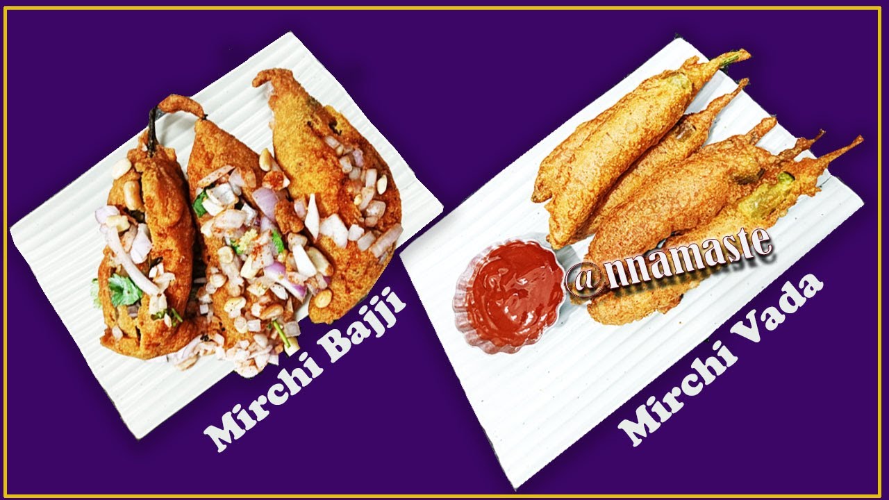 Crispy mirchi bajji or mirchi wada recipe | Mirchi pakoda | indian snack 