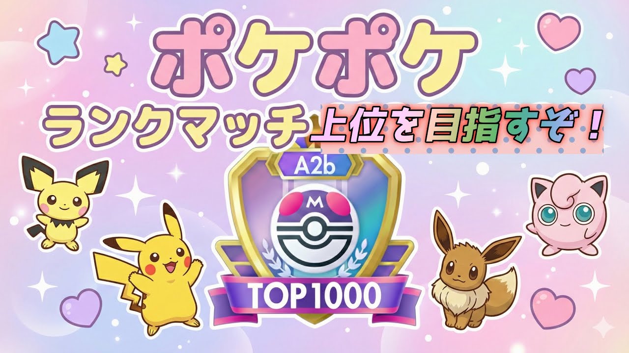 ポケポケ マスターランクを目指そう！【初見さん大歓迎】