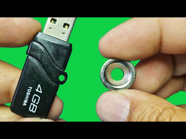 DIY Flash Memory Activated by Magnet / Another Way to Protect Your Data class=