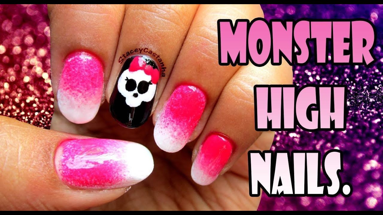 Monster High Inspired Nail Art - wide 9