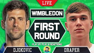 🔴 DJOKOVIC vs DRAPER | Wimbledon 2021 | LIVE Tennis Play-by-Play
