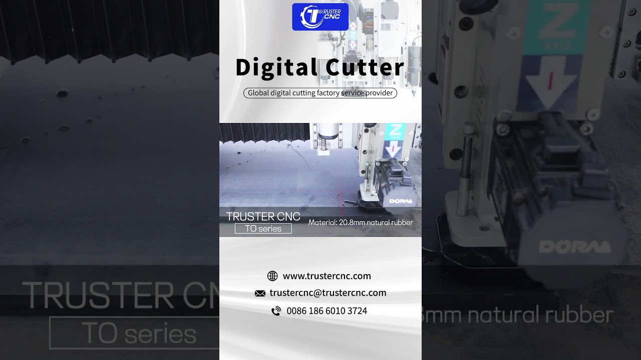 20.8mm natural rubber cutting vibration knife cutting machine  | Digital Cutter