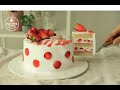 Eggless Strawberry Shortcake Recipe | Eggless Sponge Cake