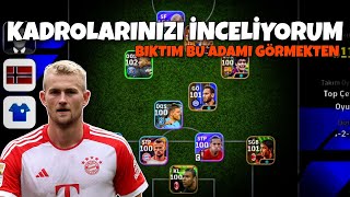 KADROLARINIZI İNCELİYORUM! BU ADAMI GÖRMEKTEN BIKTIM! EFOOTBALL 2024 MOBİLE