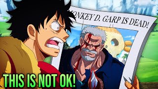 Bad News For Luffy! Monkey D Garp Defeated, Why He is Choosing To Die Against Blackbeard (One Piece)