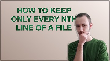 How to keep only every nth line of a file
