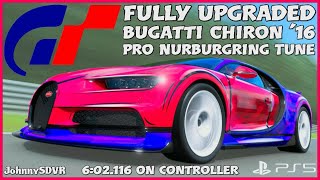 Gran Turismo 7 - Bugatti Chiron '16 Pro Tune | Nurburgring Setup | #GT7 #Bugatti #Chiron