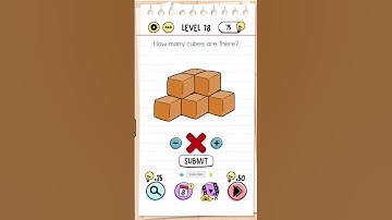 Brain Test:Tricky Puzzles Level 78 |    How many cubes are there?#puzzlechallenge #puzzlesolving