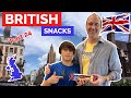 Part 24: American Father & Son React to Trying MORE British Snacks for the First Time! US vs UK 먹방