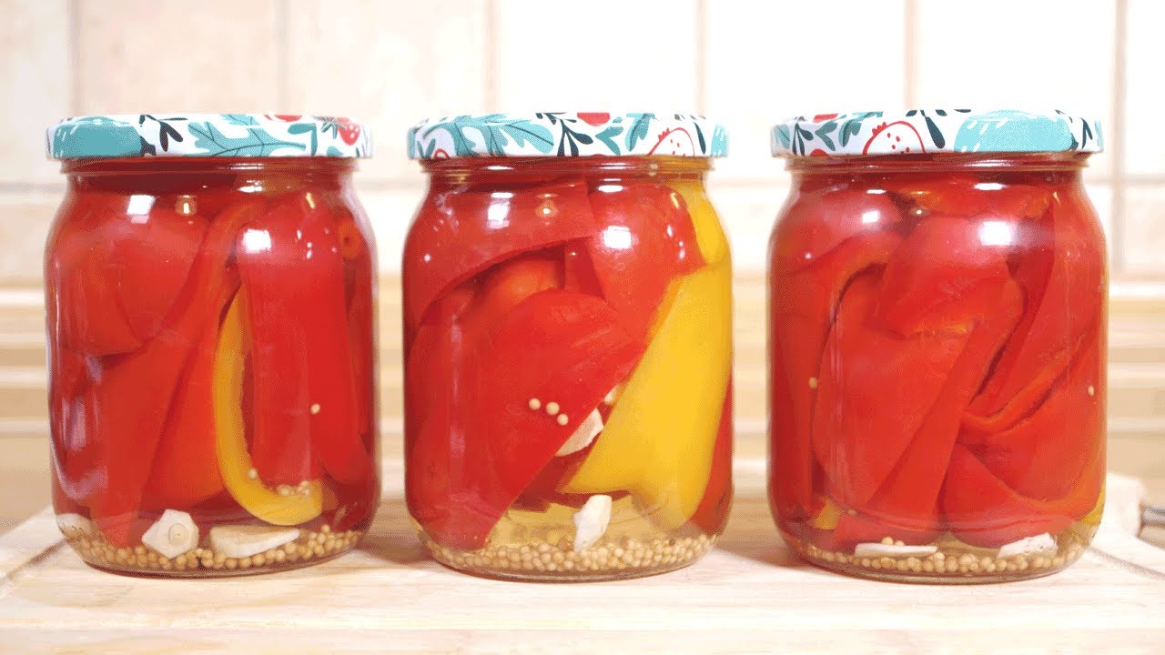 Pyszna papryka marynowana | Mój wypróbowany od lat przepis na domową, zdrową paprykę :)