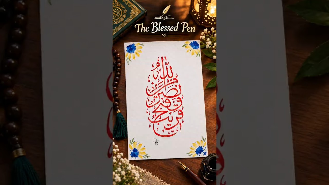 ✨ Beautiful Arabic Calligraphy, a reflection of faith and the beauty of Islam 🤍🌙