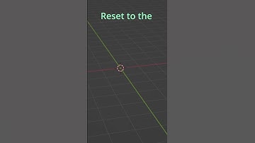 Center the 3D cursor shortcut #blendertutorial #resetcursor #learnblender