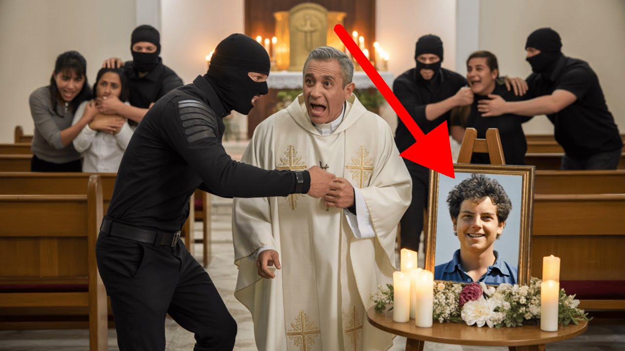 En Los Ángeles, 5 ateos dispararon 12 veces a un sacerdote rezando a Carlo Acutis... ninguna lo tocó