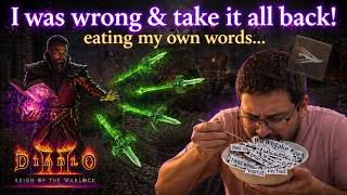 Worst Warlock Build - Can Echoing Strike be saved? Hex Purge tries - Patch 3.2 - PTR - D2R - RotW