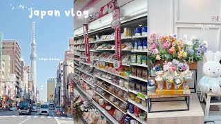 japan vlog 🍡🤍first day in tokyo, shopping in harajuku + shinjuku, sanrio store & lots of food